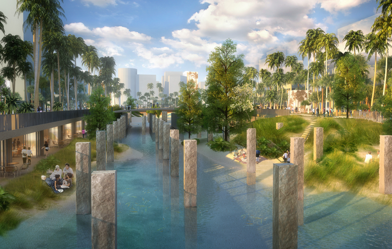 Illustration for article titled A City In Taiwan Is Demolishing an Old Mall and Turning Its Parking Lot Into a Lagoon